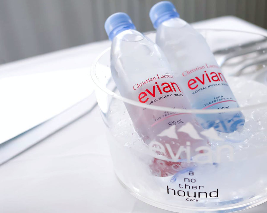 evian x Christian Lacroix at Another Hound Cafe